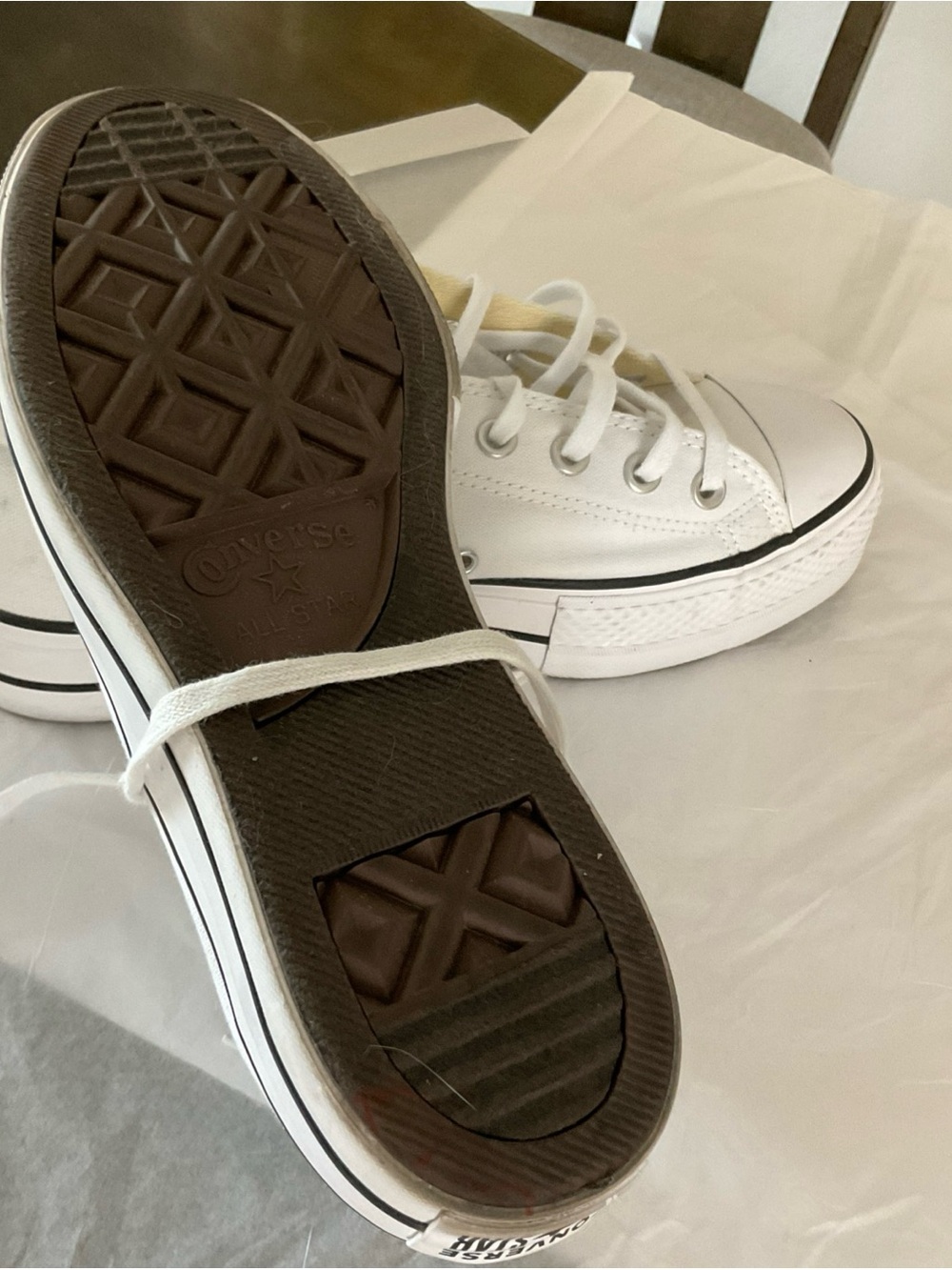 Converse Chuck Taylor All Star Platform White size 9 - Picture 16 of 16